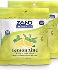 Zand Immunity Lemon Zinc Throat Lozenges 2 Pack - Good-For-You Dry Mouth Lozenges Immune Support Supplement W/Zinc 5Mg Eucalyptus Mullein Soothe A Dry Throat Natural Flavor Gluten 50Ct Ea