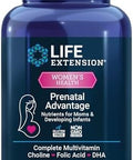 Life Extension Prenatal Advantage Supplement ÃƒÂ¢Ã¢â€šÂ¬Ã¢â‚¬Å“ Comprehensive Prenatal Vitamin For Pregnant Women - Complete Multivitamin For Healthy Brain With Dha - Non-Gmo, Gluten--120 Softgels