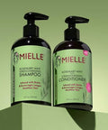 Mielle Organics - Rosemary Mint - Biotin Infused - Encourages Growth Hair Products For Stronger And Healthier Hair - Shampoo & Conditioner Styling Bundle Set 2 Pcs