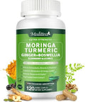 Mulittea Moringa Capsules Organic 1000Mg 7In1 Superfood With Turmeric Ginger Elderberry Licorice & Boswellia Support Immune Skin Gut & Antioxidantnongmo Gmp 120 Vegan Capsules 2 Months Supply