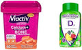 Viactiv Calcium +Vitamin D3 Supplement Soft Chews Caramel 60 Chews - Calcium Dietary Supplement & Vitafusion Vitamin D3 Gummy Vitamins For Bone And Immune System Support Peach Blackberry
