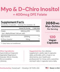 Forestleaf Myo-Inositol & D-Chiro Inositol Supplement For Women'S Health Fertility Supplements Women Inositol 40 1 Ratio Support Ovarian Function & Healthy Hormone Balance Women 2050Mg 120 Powder Caps