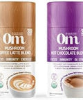 Om Mushroom Superfood Hot Chocolate Blend Mushroom Powder 8.47 Ounce Canister 30 Servings Dutch Cocoa 2G Of Sugar 25 Calories Lion'S Mane Reishi Chaga Turkey Tail Focus And Stress Support