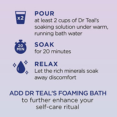 Dr Teal'S Epsom Magnesium Salt SoakSleep Blend With MelatoninLavender & Chamomile Essential Oils3 Lbs