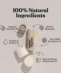 Poppy & Pout Jumbo Lip Balm 2 Pack, All Natural Lip Balms & Moisturizers, Hydrates With Beeswax, Vitamin E, Organic Coconut, Island Coconut & Mashmellow Creme