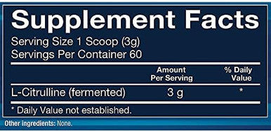 Bodytech Fermented L-Citrulline 3000Mg - Supports Exercise Endurance & Nitric Oxide Production (6.35 Ounce Powder)