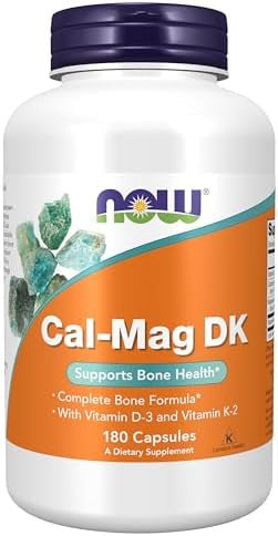 Now Foods Supplements Calmag Dk With Vitamin D3 And Vitamin K2 Supports Bone Health 180 Capsules