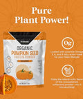 Pumpkin Seed Protein Powder, Unsweetened Plant-Based Pumpkin Protein Powder, Ideal For Post-Activity Support, Pumpkin Powder Is Rich In Omega 3, 6, 9 1 Lb, Cold Pressed