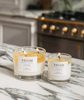 Neom Happiness Scented Candle 3 Wick Essential Oil Aromatherapy Candle Neroli Mimosa & Lemon Scent To Make You Happy