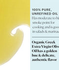 Sky Organics - Organic Extra Virgin Olive Oil, 16.9 fl oz - Cold Pressed & Unfiltered - Bright, Fresh, Authentic Flavor - Sourced from Farmers in Greece - 100% Pure - Kosher - Natural, Vegan, & Soy Free