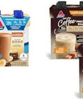 Atkins Chocolate Banana Protein Shake 15G Protein & CafÃƒÂ© Caramel Iced Coffee Protein Shake 15G Protein Low Glycemic 3G Net Carb 1G Sugar Keto Friendly