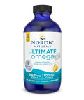 Nordic Naturals Ultimate Omega Xtra Liquid Lemon Flavor - 8 Oz - 3400 Mg Omega-3 1000 Iu Vitamin D3 - Epa & Dha - Brain Heart Joint & Immune Health - Non-Gmo 48 Servings