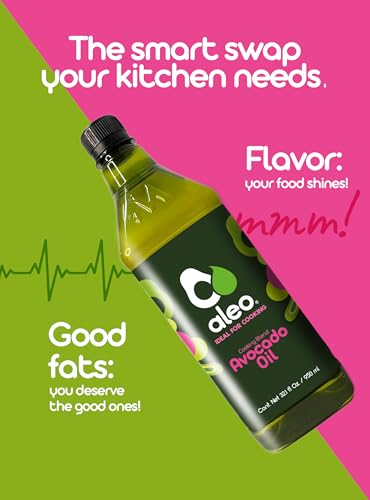 ALEO, Cooking blend avocado oil, Keto, Perfect for frying, grilling, roasting & baking, Can help to keep your heart strong, avocado oil for cooking, vegetable oil, 32.1 O/950 ml