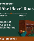 Starbucks Ground Coffee, Medium Roast Hot or Iced Coffee, Pike Place Roast, 18 oz