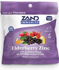 Zand Herbalozenge Elderberry Zinc Good-For-You Lozenges For Dry Throats No Corn Syrup No Cane Sugar 50 Lozenges