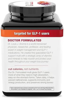 Youtheory High Potency Multi Glp-1 Support High Absorption Multivitamins For Immune Support and Bone Health Gentle On Stomach Vitamin D, C, Iron and More 150 Vegetarian Capsules