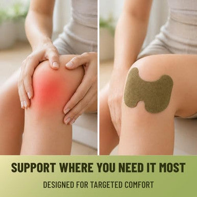 Tolevita Knee Patches 40 Patches Per Pack With Wormwood Ginger Safflower Notoginseng Capsicum And Menthol Warm And Cool Comfort And Everyday Wellness