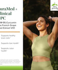 Terry Naturally Curamed + Clinical Opc Curcumin Supplement With French Grape Seed Extract Brain Prostate & Liver Health Support Supplement With Arturmerone 60 Softgels