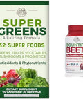 Country Farms Super Greens Fruit Vegetable Probiotics Antioxidants Phytonutrients Beet Root Nitric Oxide Circulation Immune Support Capsules