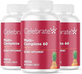 Celebrate Vitamins Multi-Complete Chewables, 60Mg Iron - Daily Bariatric Multivitamin For Sleeve Gastrectomy & Gastric Bypass Surgery Patients - Essential Vitamins & Minerals - Tropical (180 Tablets)