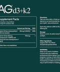 AG1 Vitamin D3 K2 Drops 1000IU of Vitamin D3 and 100mcg of K2 per Serving Supports Bone Density and Calcium Absorption (Athletic Greens)