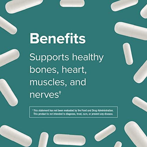 Webber Naturals Magnesium Citrate Capsules 300 mg 250 Count High Absorption Magnesium Supplement Supports Bones Teeth Muscle and Heart Function Gluten and Dairy Free