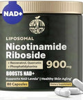 Nad+ Liposomal Nicotinamide Riboside With Resveratrol & Quercetin Nad+ Premium Supplement For Anti-Aging, Enhanced Energy, Improved Focus, Cellular Support 80 High-Purity Capsules-900Mg