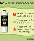 GreenIVe - Avocado Oil - 100% Pure Avocado Oil - Cold Pressed - Virgin - Exclusively on Amazon (16 Ounce) Ã¢â‚¬Â¦
