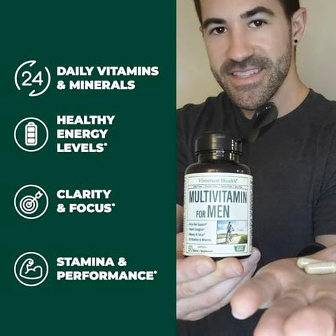 Mens Multivitamins + Turmeric Melatonin Valerian Bundle for Joint Support and Discomfort Relief Immune Health and Inflammatory Response