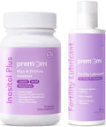 Premom Inositol Plus 2000Mg Myoinositol & 50Mg Dchiro Inositol Personal Fertility Lubricant For Conception 4Oz Ovarian & Reproductive Health