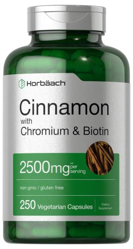 Horbaach Cinnamon With Chromium & Biotin 250 Capsules