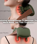 Dojavop Neck Massager With Heat Cordless Deep Tissue Massager For Neck And Shoulder Pain Relief Bionic Hand Electric Cervical Back Massager