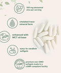 Micro Ingredients Zinc Picolinate 100 Mg Per Serving 300 Softgels Zinc Supplement For Women & Men Made With Mct Oil Non-Gmo