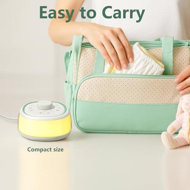 Donow White Noise Sound Machine With Light Bluetooth 30 Soothing Sounds Knob Volume Control 8 Colors Night Light With Memory Function Sleep Timer White Noise Machine For Sleeping Adults Baby