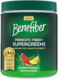 Benefiber Prebiotic Fiber Supergreens Watermelon Lemonade Flavor