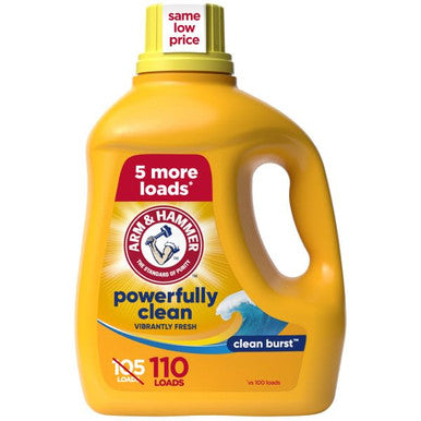 Arm & Hammer Clean Burst 110 Loads Liquid Laundry Detergent 110 Fl Oz