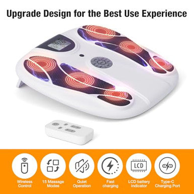 Osito Electric Ems Foot Massager For Neuropathy Rechargeable Nmes Foot Stimulator With Tens Unit For Plantar Fasciitis Circulation Pain Relief Hsa Fsa Eligible s For Women Men Mom Home Office Use