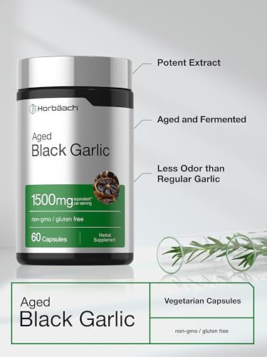 Horbaach Aged Garlic Extract Capsules 60 Count