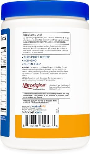 Nutricost Prec Preworkout Complex With Creatine (Peach Mango 30 Servings) Powder Boost Fintess Routines 450G