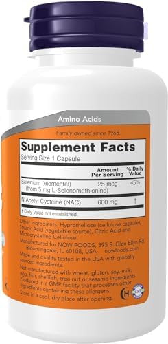 Now Foods Nac 600 Mg 100 Vcaps 2 Pack