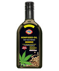Golden Kings of Ukraine Pure Hemp Seed Cooking Oil - Extra Virgin Cold Pressed Oil - Unrefined and Non-Deodorized 11.83 OZ