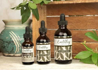 Earthley Wellness Digest Ease, Herbal Digestive Support Tincture For Gut Health, Stomach Relief, And Digestive Wellness Organic Herbs Like Ecea Leaf, Turmeric Root, Marshmallow Root, (2Oz)