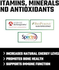 Axe and Sledge Multi Plus Multivitamin 24 Bioavailable Vitamins and Minerals Ashwagandha Multivitamin for Women and Men for Daily Nutritional Support 90 Capsules 30 Servings