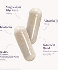 Natrol Sleep and Restore Capsules Calm Magnesium Glycinate Magnesium Sleep Aid With Gaba Melatonin 5Mg Botanical Blend 30 Day Supply 60 Count (Pack Of 2)