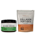 Live Conscious Beyond Greens & Collagen Peptides Peach Mango Mushroom Coffee Alternative Low Caffeine Hair Skin Nail And Joint Support