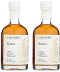 Carandini Bianca Sweet White Vinegar, Gluten-Free, White Condiment, 8.45fl oz - Pack of 2