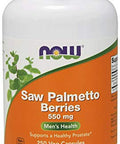 Now Foods Saw Palmetto Berries, 550mg Capsules, 250-Count