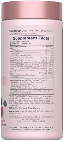 Neocell WomenS Multi Gummy With Collagen 120 Gummies Essential Vitamins and Minerals Berry Flavor Supplement