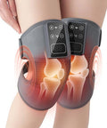 Knonnetd Cordless Knee Massager With Heat Vibration For Pain Relief Electric Heated Knee Brace With 5 Heat Levels And 3 Massage Mode s For Men Women