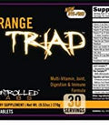 Controlled Labs Overall Health Bundle 30 Servings Orange Triad 90 Count Orange Health Iq 120 Count Orange Oximega Fish Oil Muscle Building And Recovery Supplement For Men And Women